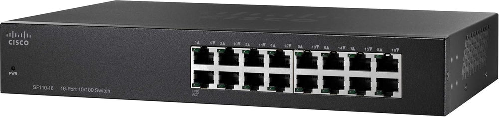 SF110-16 - Cisco Small Business 110 Series Unmanaged Switches-Cisco SF110-16 16-Port 10/100 Switch