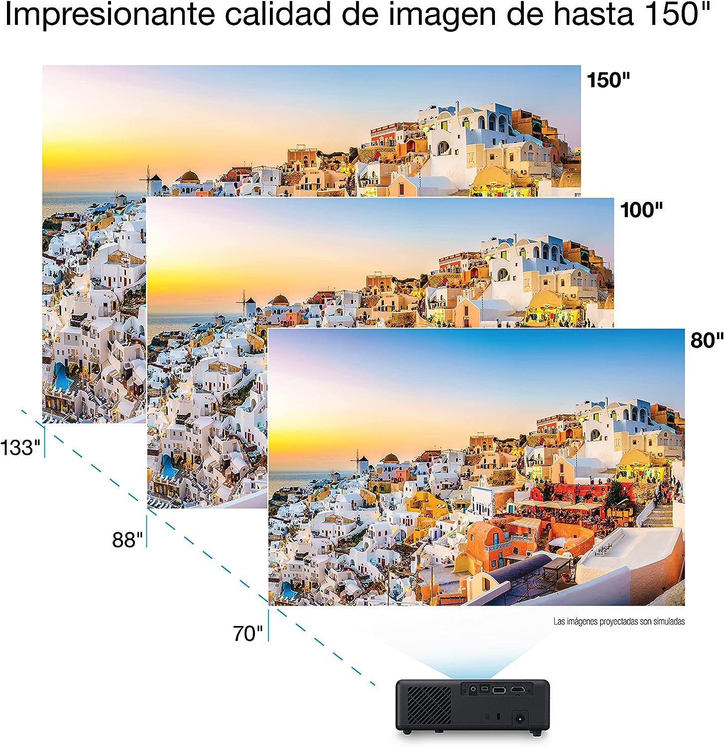 Epson EpiqVision Mini EF-11 3LCD FHD Portable Laser Projector, Laser, 1,000 Lumens, Up to 150" Display, Wi-Fi Connectivity, Portable Projectors JS Bazar
