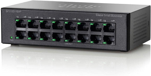 F110D-16HP - Cisco Small Business 110 Series Unmanaged Switches Networking Switches JS Bazar