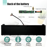 Battery AP21A8T Acer Laptop Battery for Acer Nitro 5 AP21A7T AP21A5T AN517-55-50NF AN517-55-72FC Laptop Batteries JS Bazar