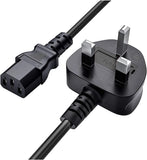 UK 3-pin IEC C13 power cable for compatible ASUS 120W charger