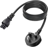 UK 3-pin IEC C5 power cable for compatible ASUS 45W charger