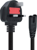 UK 3-pin IEC C7 power cable for compatible ASUS 40W charger