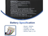 DR02XL 859357-855 859027-421 Laptop Battery Replacement for HP Chromebook 11 G5 11-V000 11-V000NA 11-V002DX Series TPN-W123 859027-1C1 HSTNN-IB7M 859027-121 DR02043XL 855710-001 7.7V 43.7Wh Laptop Batteries JS Bazar