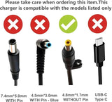 65W Replacement Laptop Adapter for HP 18.5V, 3.5A AC (Yellow Pin) Power Adapter & Charger Accessories JS Bazar