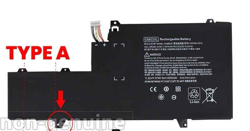 HP Battery OM03XL for HP EliteBook X360 1030 G2 HSTNN-IB70 (863280-855, 863167-1B1) Laptop Batteries JS Bazar