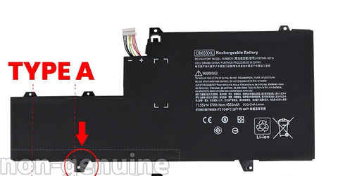 HP Battery OM03XL for HP EliteBook X360 1030 G2 HSTNN-IB70 (863280-855, 863167-1B1)