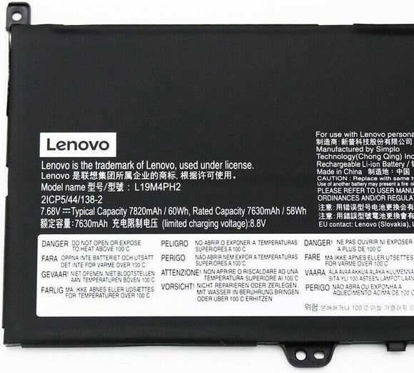 L19M4PH2 L19C4PH2 Laptop Battery for Lenovo Ideapad Yoga 9 14ITL5 82BG Yoga 9i 14inch 2 in 1 C950 9 14ITL5 82BG001AUK 82BG00DRUE Series SB10Z33894 5B10Z33895 5B10Z33896 SB10Z33898 7.68V 60Wh 7820mAh Laptop Batteries JS Bazar