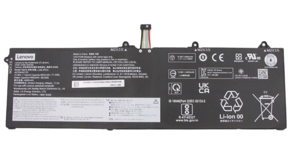 L20M4PD3 L20L4PD3 Original Lenovo Laptop Battery for Lenovo Legion S7-15ACH6 82K8 S7-16IAH7 82TF S7-16ARHA7 82UG,Slim 7 15ACH6 82K8 Gen 6 (15 inch) Gaming,ThinkBook 16p Gen 2 R9000X 2021R 20YM G3 ARH 21EK Laptop Battery Lenovo