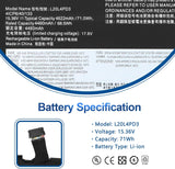 L20M4PD3 L20L4PD3 Laptop Battery for Lenovo Legion S7-15ACH6 82K8 S7-16IAH7 82TF S7-16ARHA7 82UG,Slim 7 15ACH6 82K8 Gen 6 (15 inch) Gaming,ThinkBook 16p Gen 2 R9000X 2021R 20YM G3 ARH 21EK Laptop Battery Lenovo