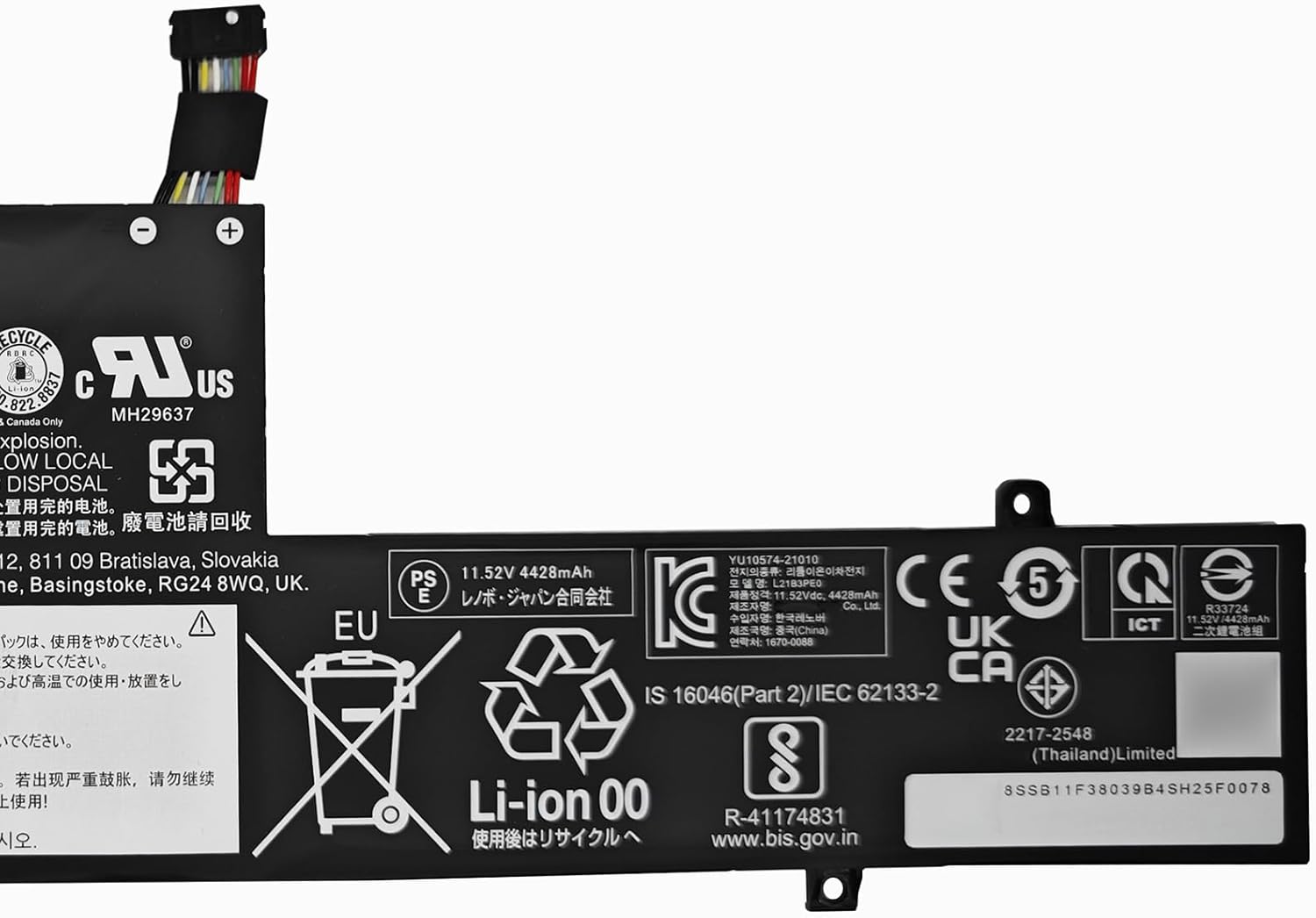 L21L3PE0 Laptop Battery 52.5Wh Compatible with Lenovo Flex 7-14IRU8 5-14ALC7 IdeaPad Flex 5-14IAU7 5-14ALC7 5-14ABR8 5-14IRU8 5-16ALC7 5-16IRU8 5-16IAU7 7-14IAU7 Series L21M3PE1 L21L3PE0 Laptop Batteries JS Bazar
