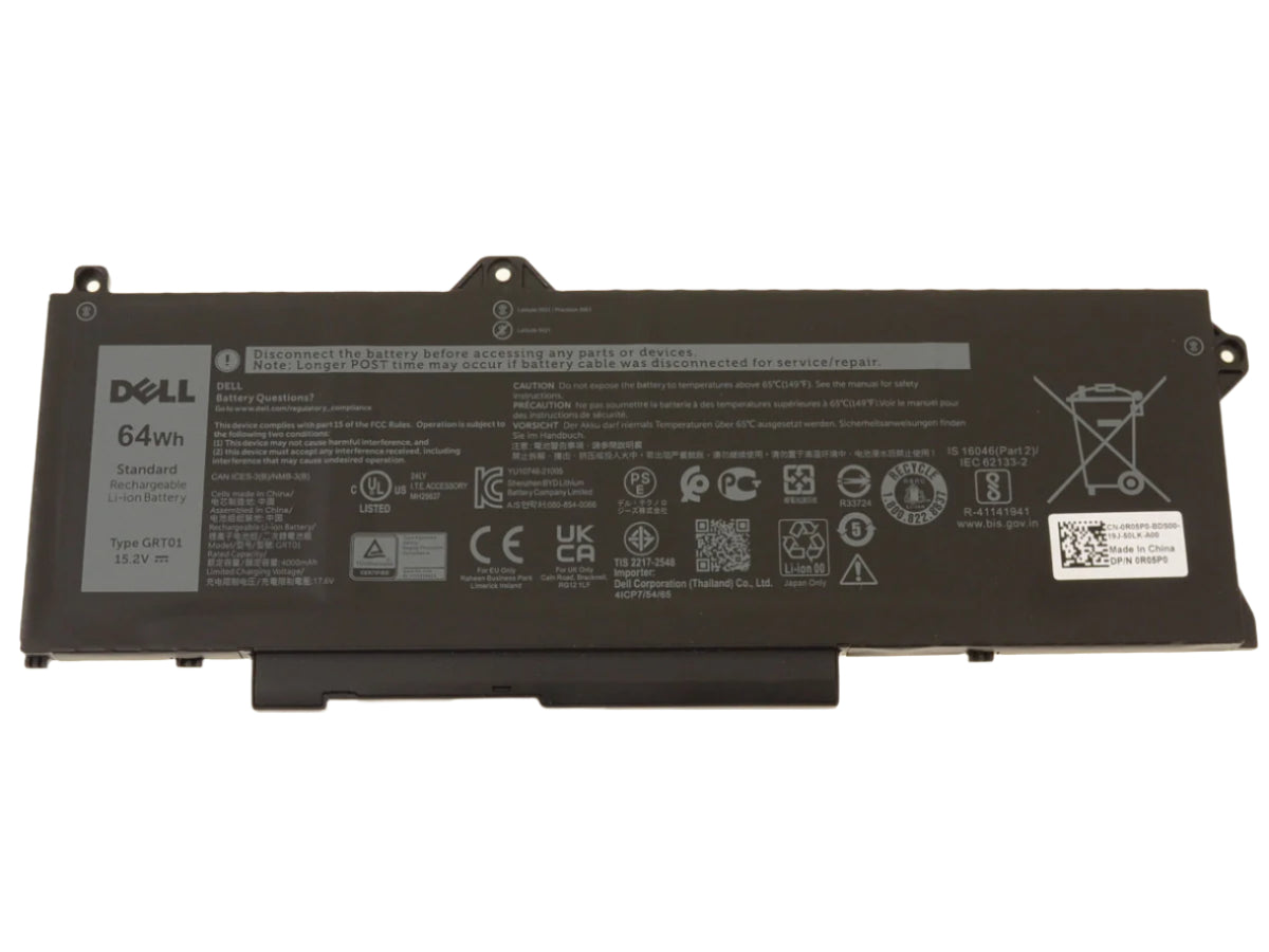 GRT01 Original Dell Alienware Laptop Battery For Dell Latitude 5421 5431 5521 5531 Precision 3561 3571 3470 Alienware m17 R5 15.2V 64WH Laptop Batteries JS Bazar