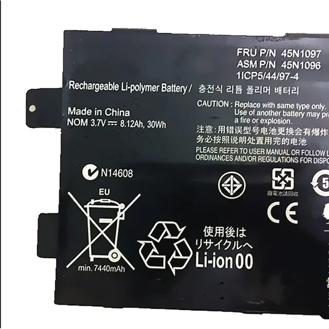 45N1096 45N1097 1ICP5/44/97-4 Laptop Battery Replacement for Lenovo ThinkPad Tablet 2 Series(3.7V 30Wh) Laptop Batteries JS Bazar