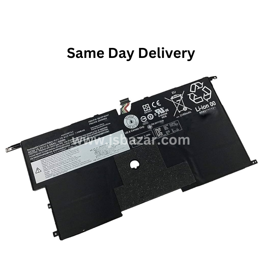 00HW003 Lenovo ThinkPad X1 Carbon Series, ThinkPad X1 Carbon 20A8004KAU Replacement Laptop Battery Laptop Battery JS Bazar