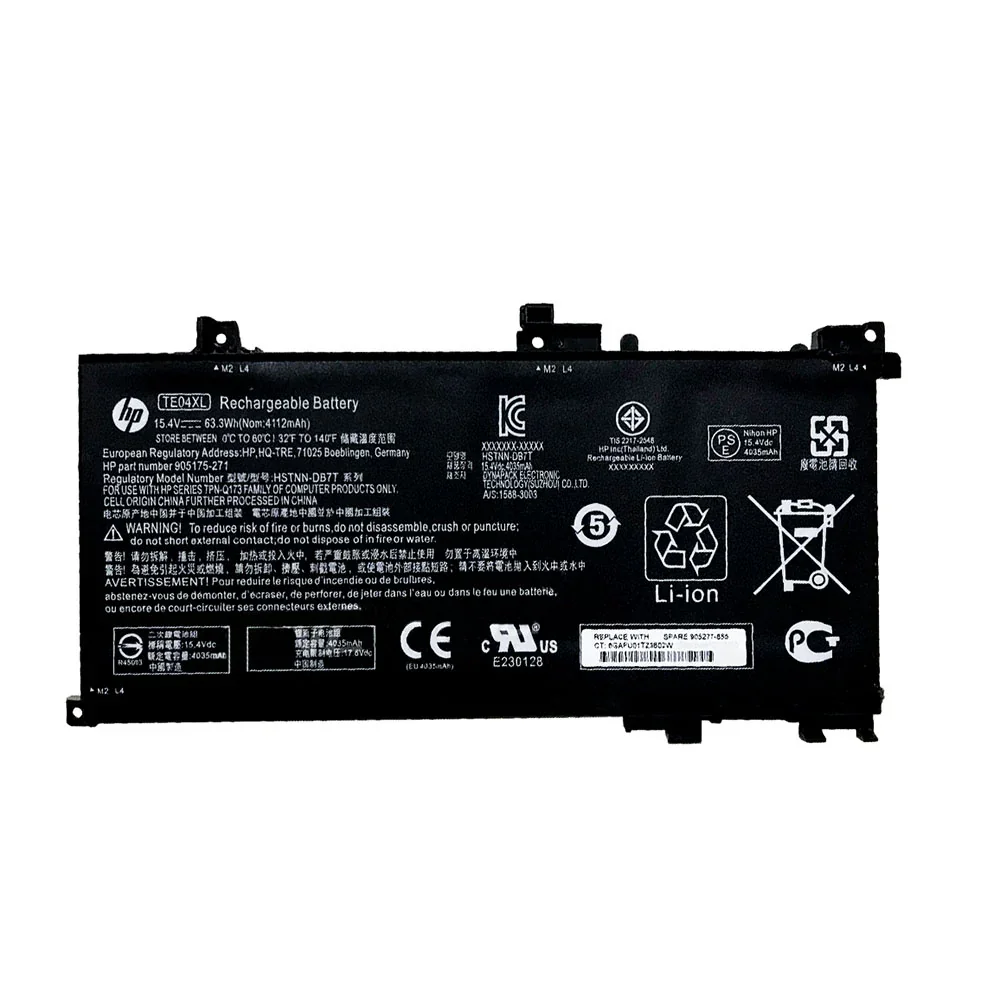 TE04XL HP laptop Battery For HP Omen 15-AX200NA Pavilion 15-BC200NB 15-BC251NR HSTNN-UB7A Laptop Batteries JS Bazar