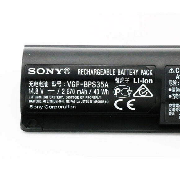 Sony Vaio 14E, 15E SVF1521A2E SVF15217SC 152A24T SVF14212SN compatible 14.8V 40wh VGP-BPS35A VGP-BPS35 BPS35A Laptop Battery