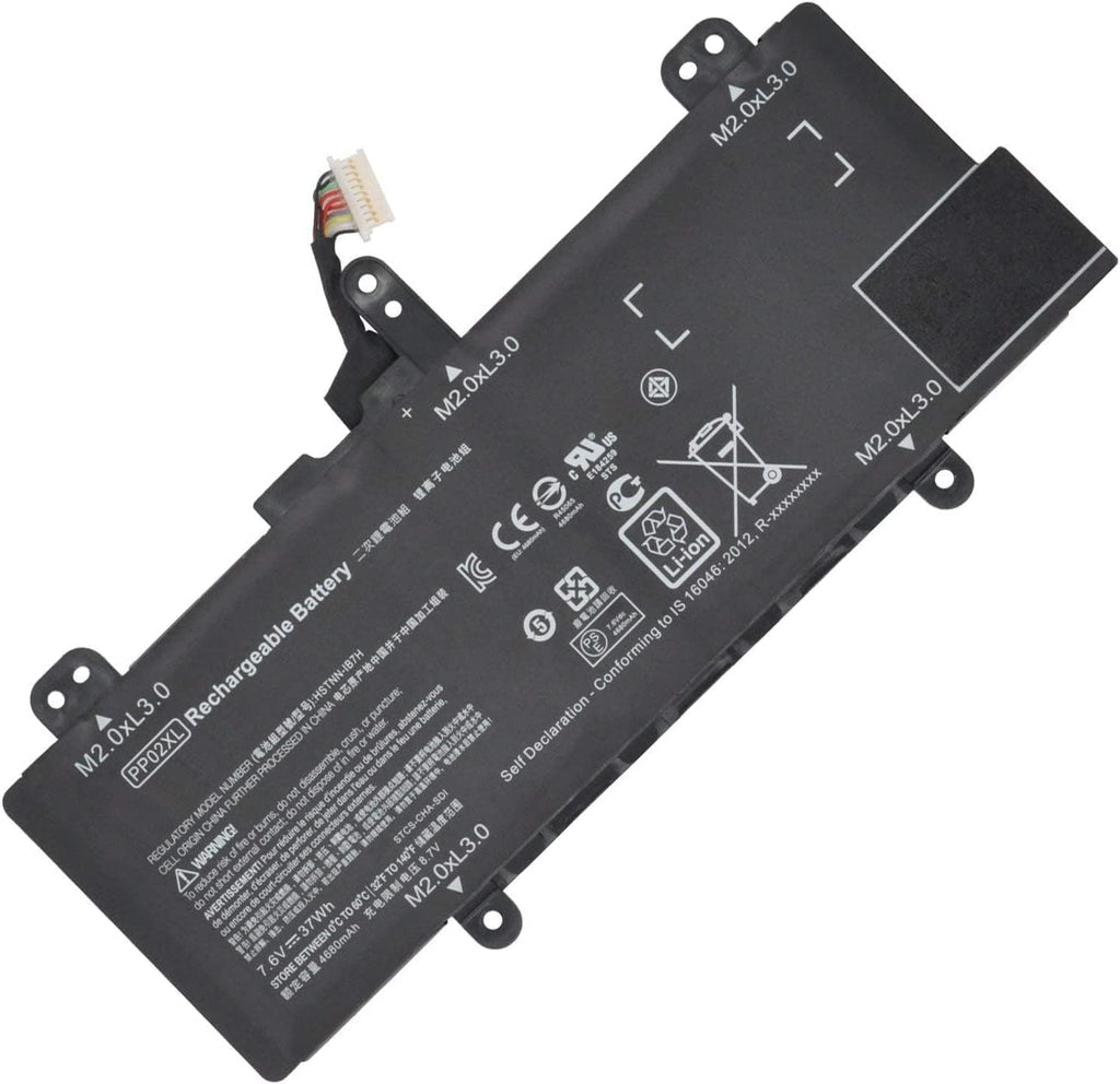 7.6V 37Wh PP02XL original Laptop Battery Compatible With HP HSTNN-IB7H, PP02XL, PPO2XL, TPN-Q166. 823909-141, 824561-005, PP02XL HSTNN-LB6M Laptop Batteries JS Bazar