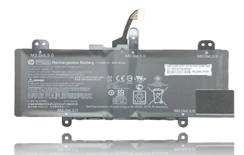 7.6V 37Wh PP02XL original Laptop Battery Compatible With HP HSTNN-IB7H, PP02XL, PPO2XL, TPN-Q166. 823909-141, 824561-005, PP02XL HSTNN-LB6M Laptop Batteries JS Bazar