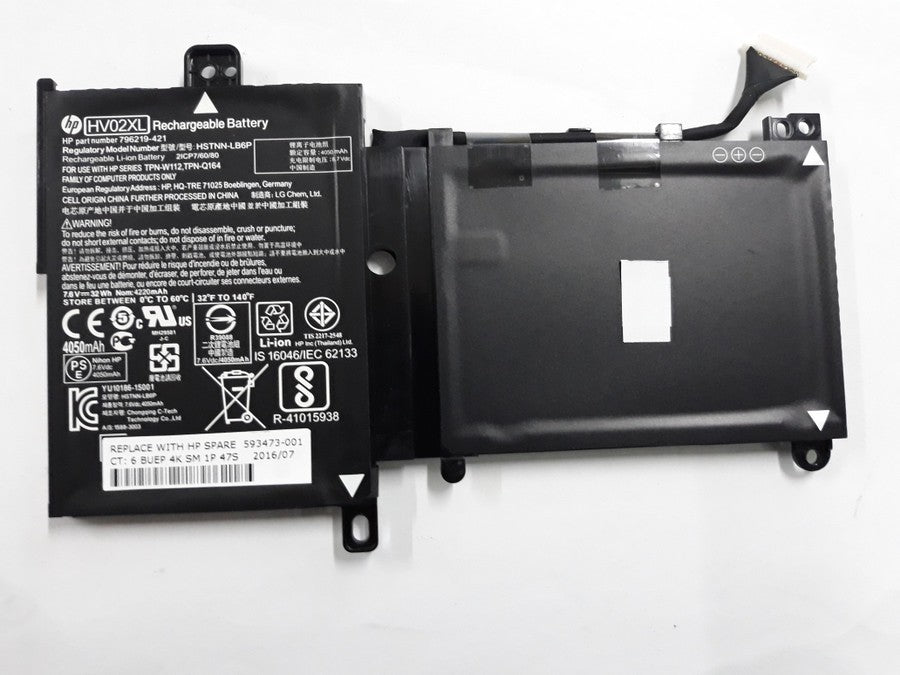 HV02XL Original 7.6 32Wh Laptop Battery Compatible with HP HSTNN-LB6P 796219-421 TPN-Q164 TPN-W112 Laptop Batteries JS Bazar