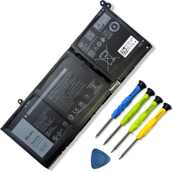G91J0 41Wh Battery Replacement for Dell Latitude 3320 3330 3420 3520 Inspiron 3510 3511 3515 3525 3530 5310 5410 5418 5510 5515 5518 14 Plus 7420 7415 2-in-1 Laptop Batteries JS Bazar