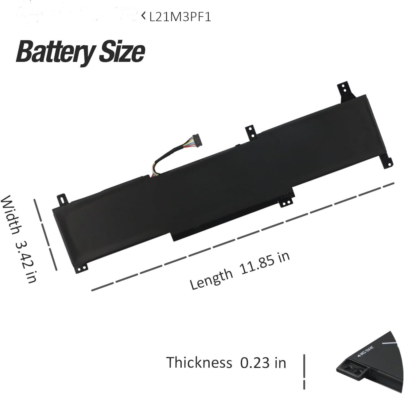 Laptop Battery Compatible for Lenovo L21M3PF0 L21D3PF0 L21C3PF0 IdeaPad 1-14ALC7 1-14IAU7 1-14IGL7 1-14IJL7 1-14ADA7 Laptop Batteries JS Bazar