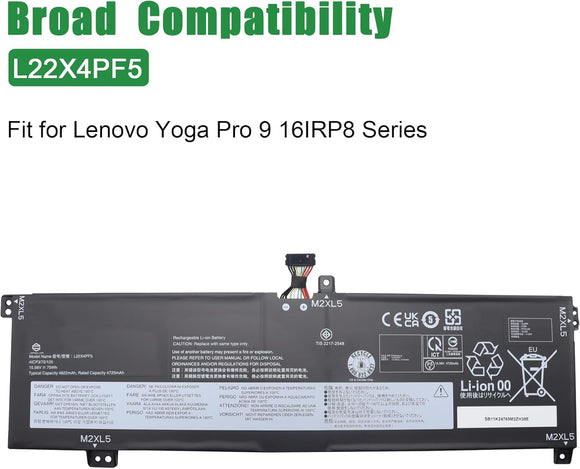 L22B4PE0 Laptop Battery Replacement for Lenovo ThinkBook 14 G6 ABP IRL K14 G2 IRU Series SB11L67319 5B11L67335 SB11N47475 5B11N47446 L22M4PE0 SB11L67315 5B11L67337 L22D4PE0 15.36V 60Wh Laptop Batteries JS Bazar