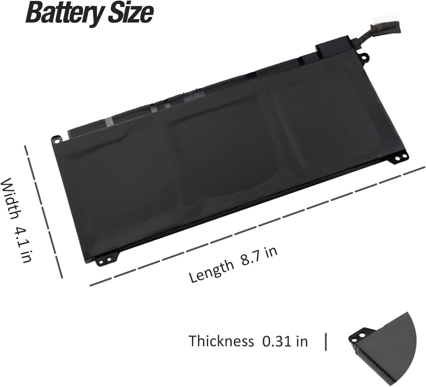 Original PG06XL Battery Compatible for HP Omen 15-dh 15-dh0000 15t-dh000 15t-dh100 15-dh0001ns 15-dh0002ns 15-dh0002nl 15-dh0007ng dh0008ns HSTNN-DB9F L48431-2C1 L48497-005 L48497-006 Laptop Batteries JS Bazar