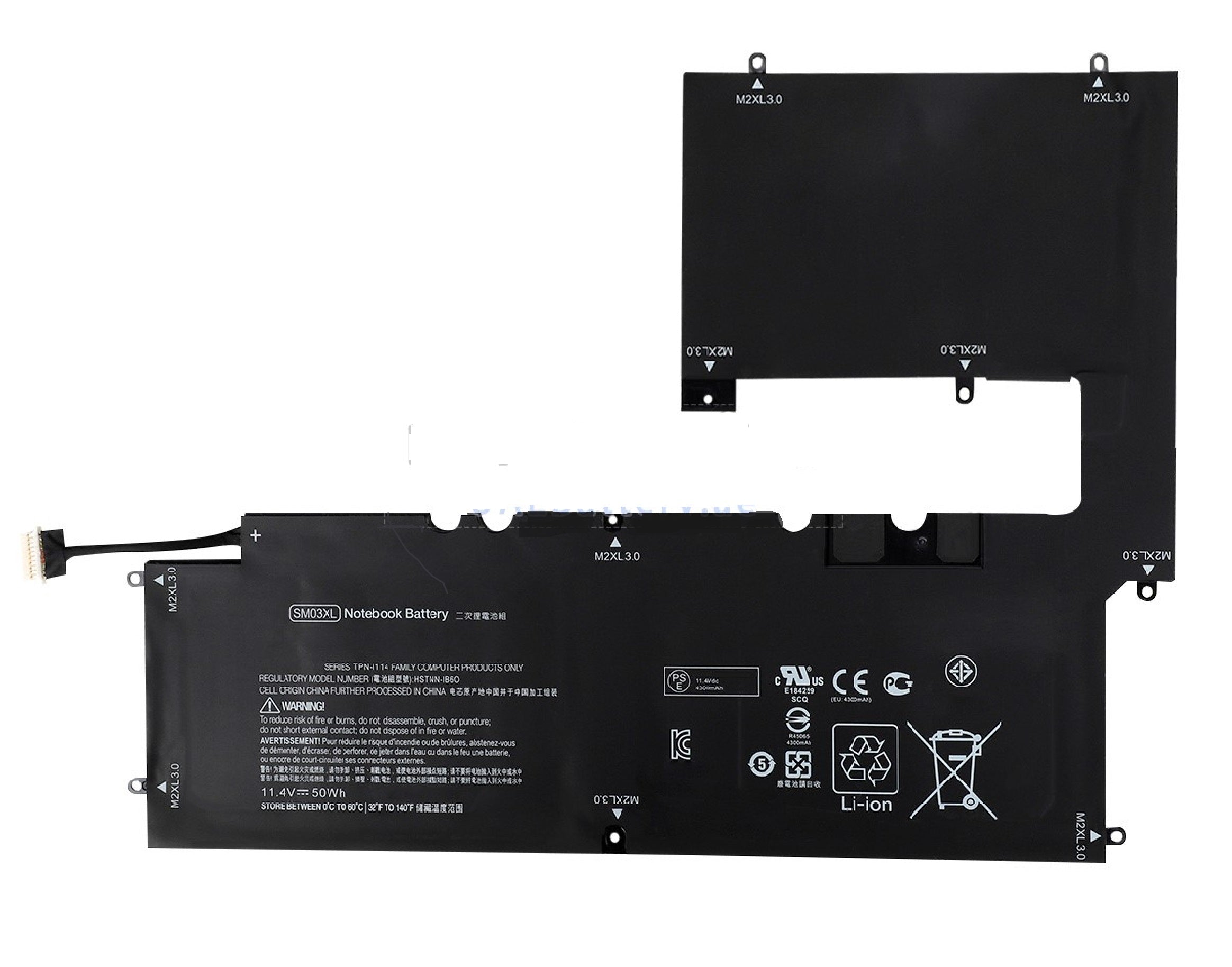 Genuine HP SM03 766802-1C1 TPN-I114 466802-121 SM03XL HSTNN-IB6O 767069-005 Laptop Battery Laptop Batteries JS Bazar