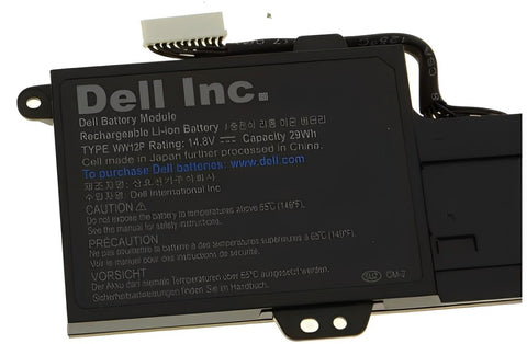 Dell Inspiron DUO 1090 14.8V 29wh WW12P 9YXN1 TR2F1 Convertible Laptop Battery