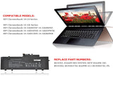 BU03XL Laptop Battery for HP Chromebook 14 G4 14-AK 14-AK001NA 14-AK005NF 14-AK000NZ 14-AK010NR 14-AK039WM 14-AK013DX 14-AK060NR BU03037XL HSTNN-IB7F 816498-1B1 816609-005 BU03037XL-PL 11.4V 37.3Wh Laptop Batteries JS Bazar