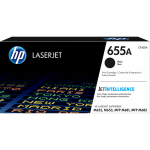 HP 655A Black Original LaserJet Toner Cartridge | CF450A