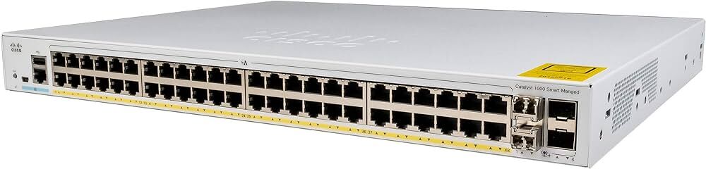 Cisco Catalyst C1000-48FP-4X-L network switch Managed L2 Gigabit Ethernet (10/100/1000) Power over Ethernet (PoE) Grey