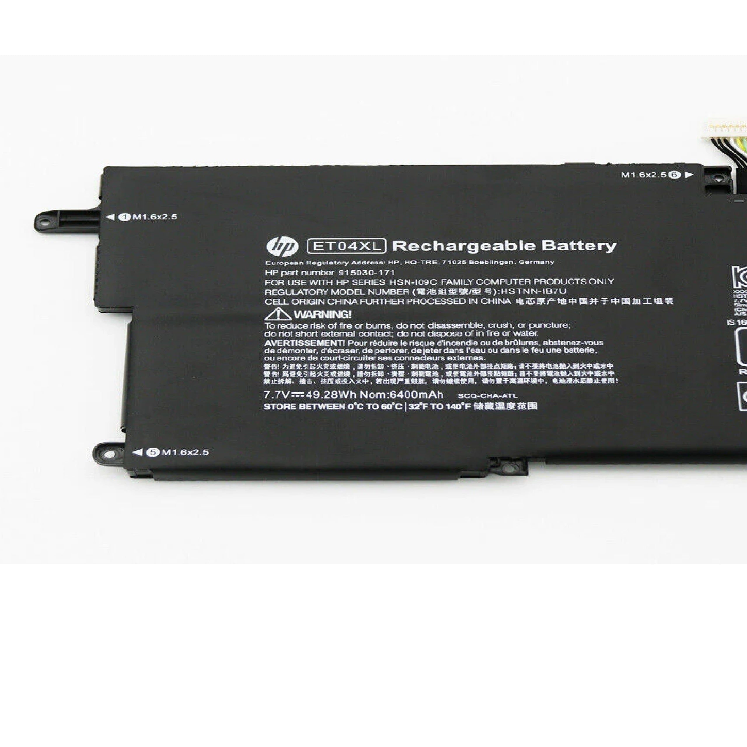 Original ET04XL Hp EliteBook X360 1020 G2 Series Laptop Battery Laptop Batteries JS Bazar