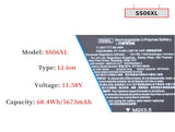 SS06XL Laptop Battery for HP Elite Dragonfly G3 G4 Series SS06068XL M73476-005 M73478-005 M73478-006 M64310-AC1 M64310-271 M75024-271 HSTNN-OB2M TPN-DB0O 11.58V 68.4Wh 5673mAh Laptop Batteries JS Bazar