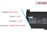 msi prestige 14 modern 14 bty m49 52 4wh battery image 3