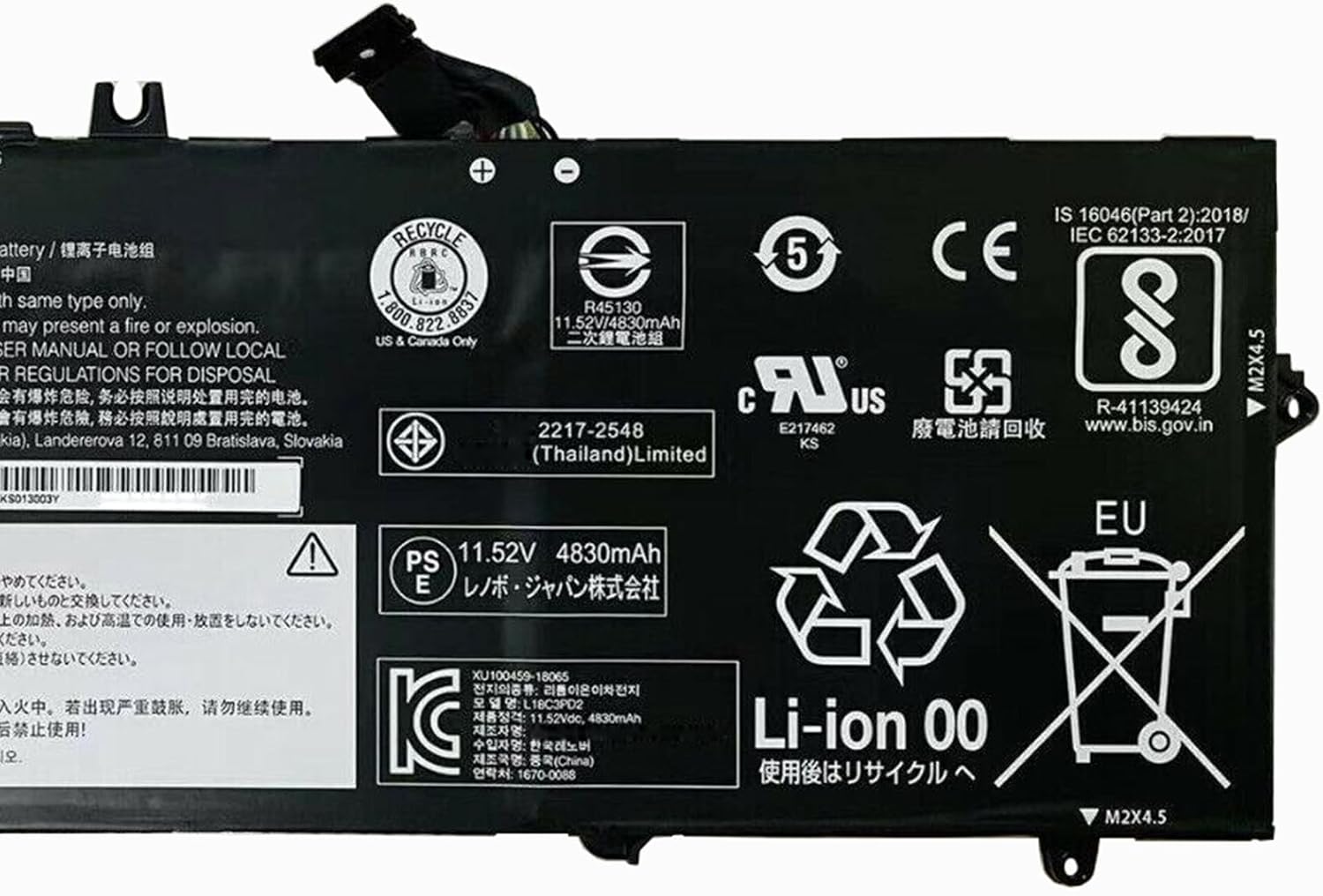 L18C3PD2 Laptop Battery 57Wh Compatible with Lenovo ThinkPad T14S T490S T495S Series L18L3PD1 L18M3PD1 L18M3PD2 L18C3PD1 SB10T83198 SB10K97651 SB10K97652 SB10K97653 SB10K97654 SB10T83123 Laptop Batteries JS Bazar