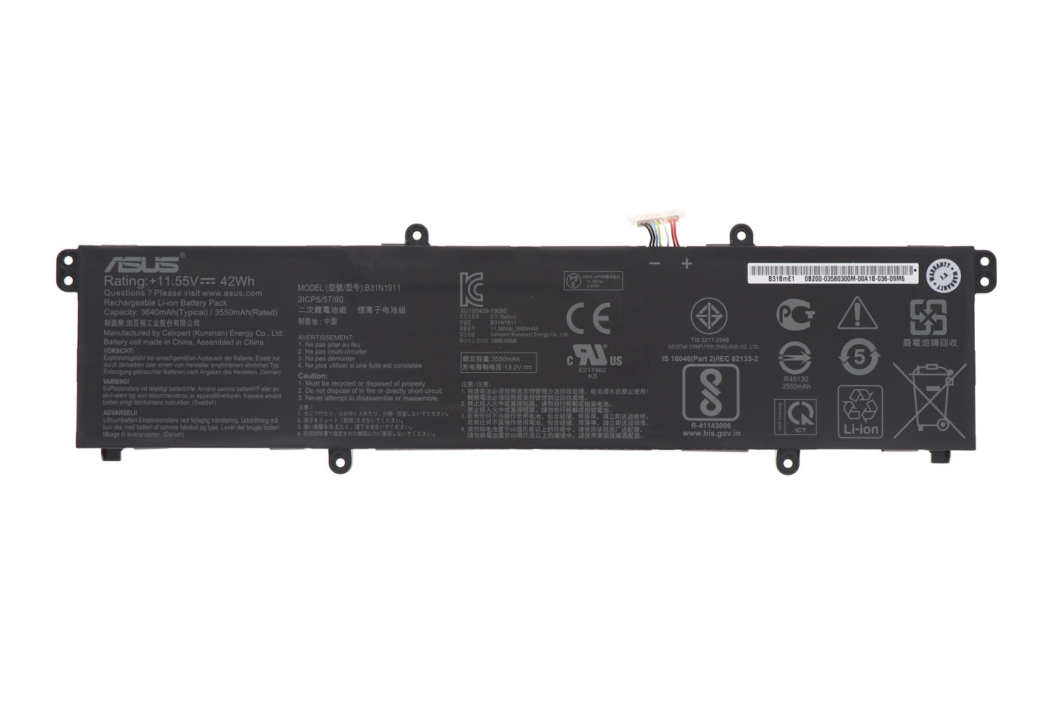 B31N1911 Asus VivoBook Flip 14 TM420IA-EC043T Asus Laptop Battery Laptop Batteries JS Bazar