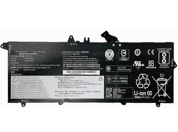 L18C3PD2 Laptop Battery 57Wh Compatible with Lenovo ThinkPad T14S T490S T495S Series L18L3PD1 L18M3PD1 L18M3PD2 L18C3PD1 SB10T83198 SB10K97651 SB10K97652 SB10K97653 SB10K97654 SB10T83123 Laptop Batteries JS Bazar