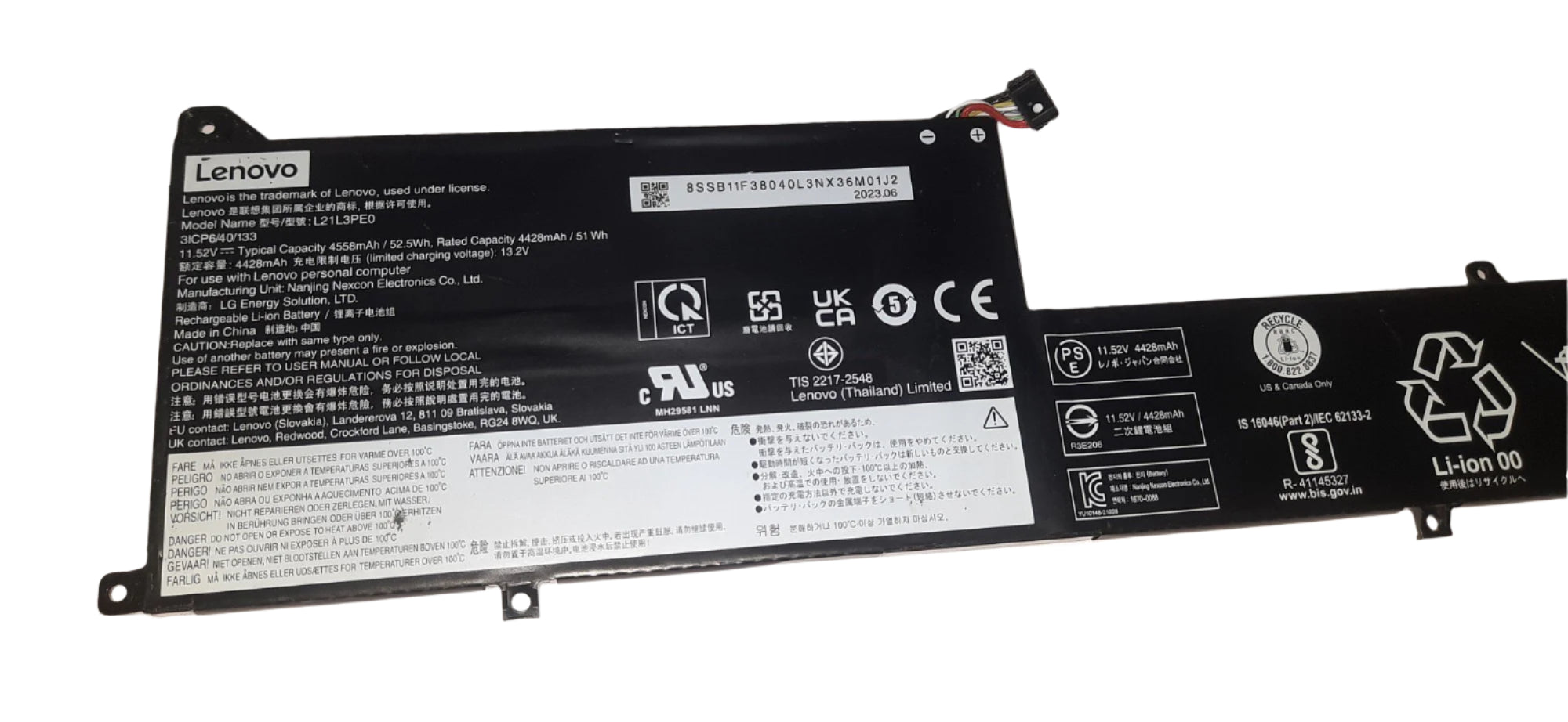 L21L3PE0 Laptop Battery 52.5Wh Compatible with Lenovo Flex 7-14IRU8 5-14ALC7 IdeaPad Flex 5-14IAU7 5-14ALC7 5-14ABR8 5-14IRU8 5-16ALC7 5-16IRU8 5-16IAU7 7-14IAU7 Series L21M3PE1 L21L3PE0 Laptop Batteries JS Bazar