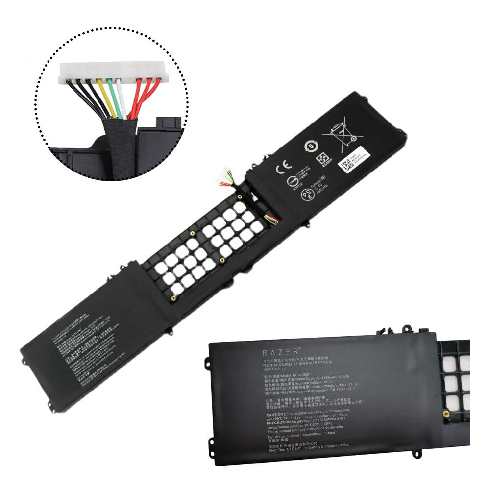 Original Razer Blade laptop battery For RC30-0287 Razer Blade Pro 17 2019 2020 RZ09-0287 / 15.4V 4583mAh Laptop Batteries JS Bazar