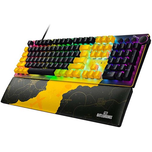Razer Huntsman V2 Linear Optical Red Switch Gaming Keyboard - PUBG BATTLEGROUNDS Edition | RZ03-03932300-R3M1 Gaming Keyboard JS Bazar