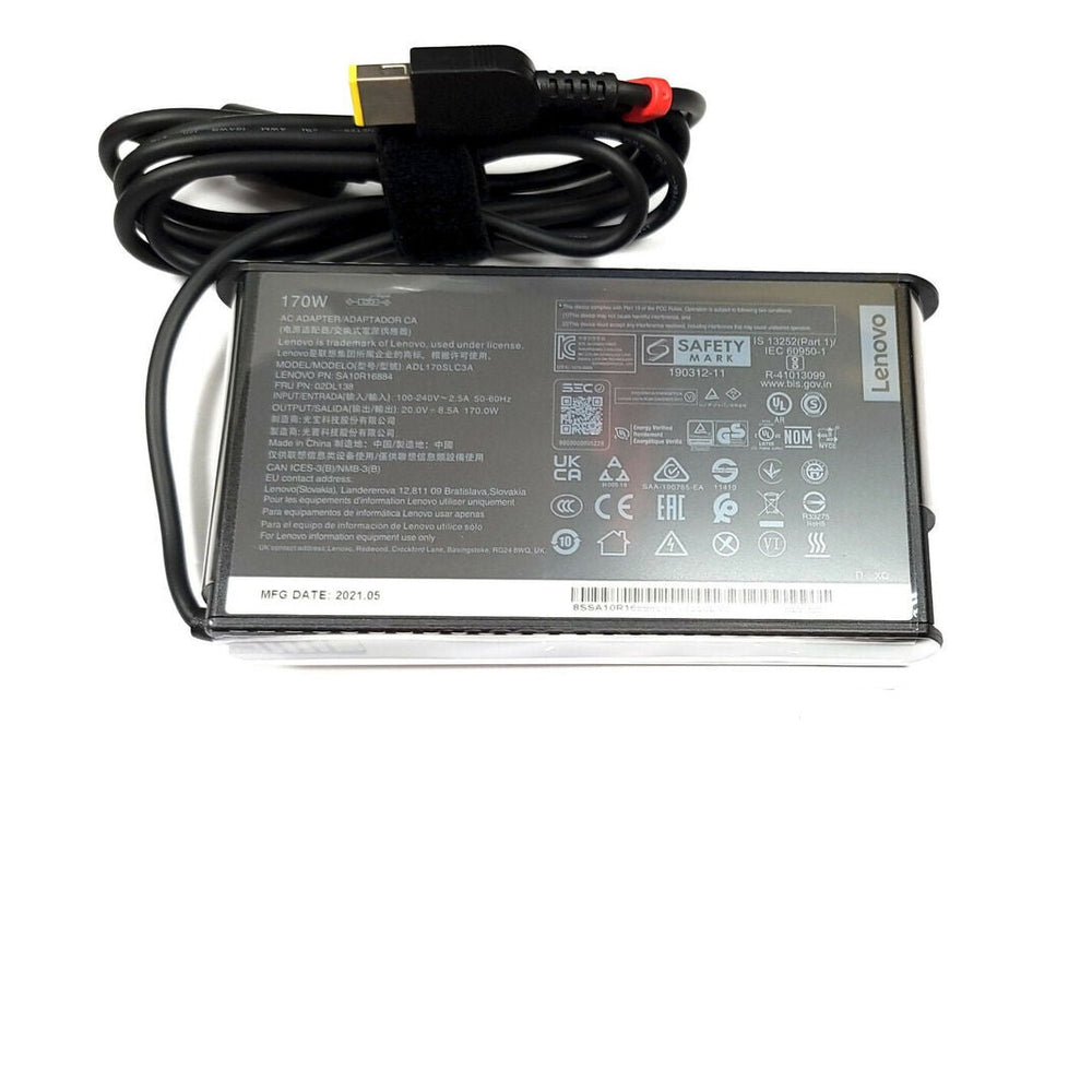 Slim Design 20V 8.5A 170W AC Adapter For Lenovo ThinkPad P73, Compatible with P/N: SA10R16886, 02DL140, ADL170SCC3A.