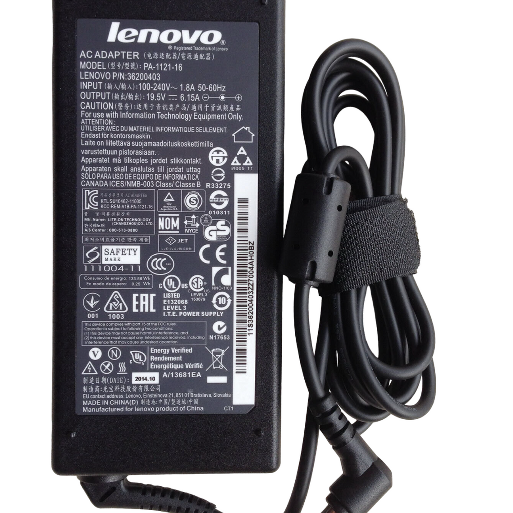 120W Lenovo IdeaPad Y510P, 36200400, 36200403, 19.5V 6.15A Compatible Laptop AC Adapter