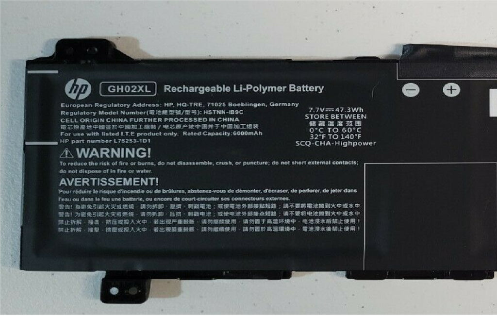 Original GH02XL HP Chromebook 14 G6 1A715UT, Chromebook 14A-NA0010NO Laptop Battery Laptop Batteries JS Bazar