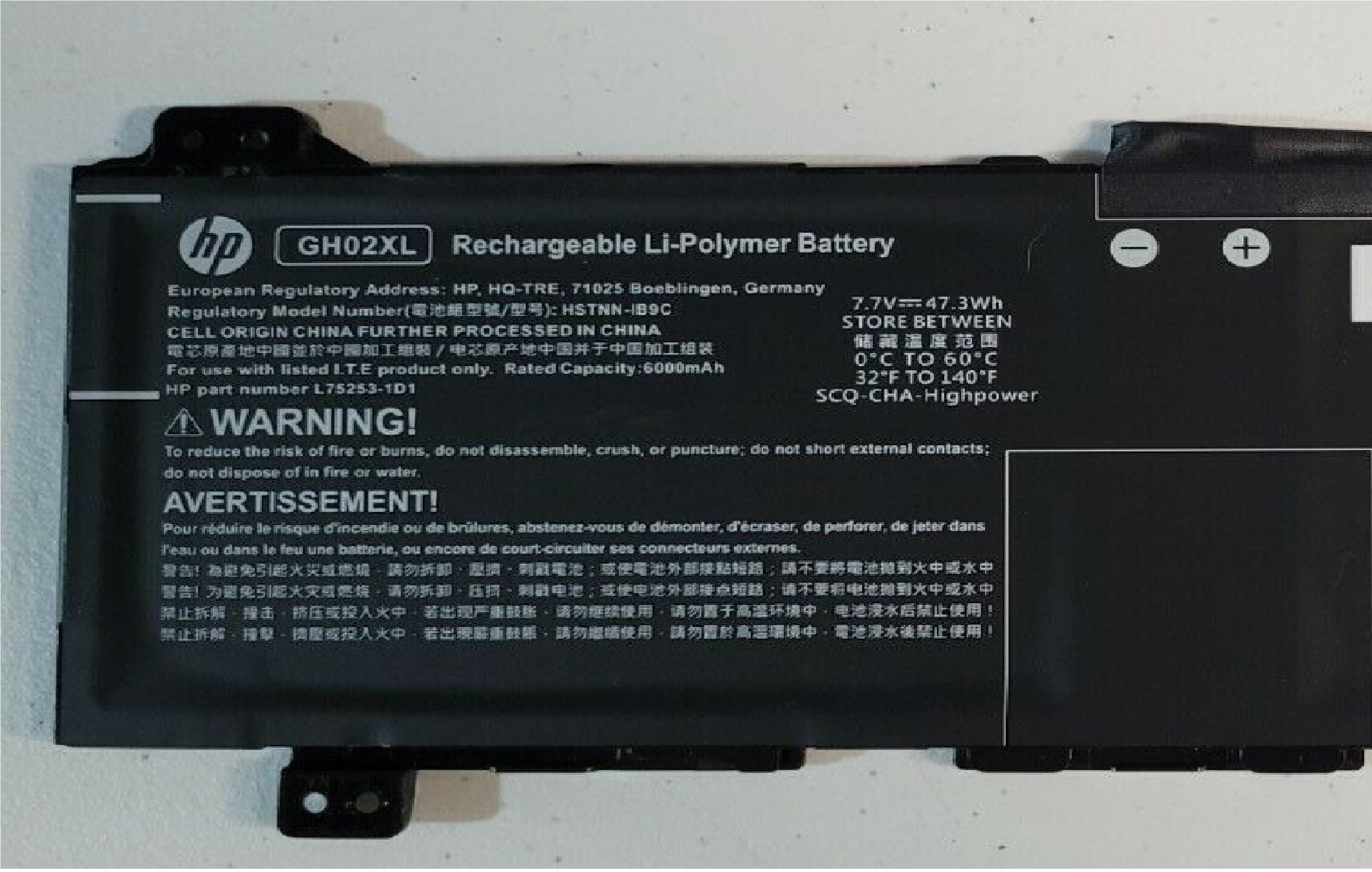 Original GH02XL HP Chromebook 14 G6 1A715UT, Chromebook 14A-NA0010NO Laptop Battery Laptop Batteries JS Bazar
