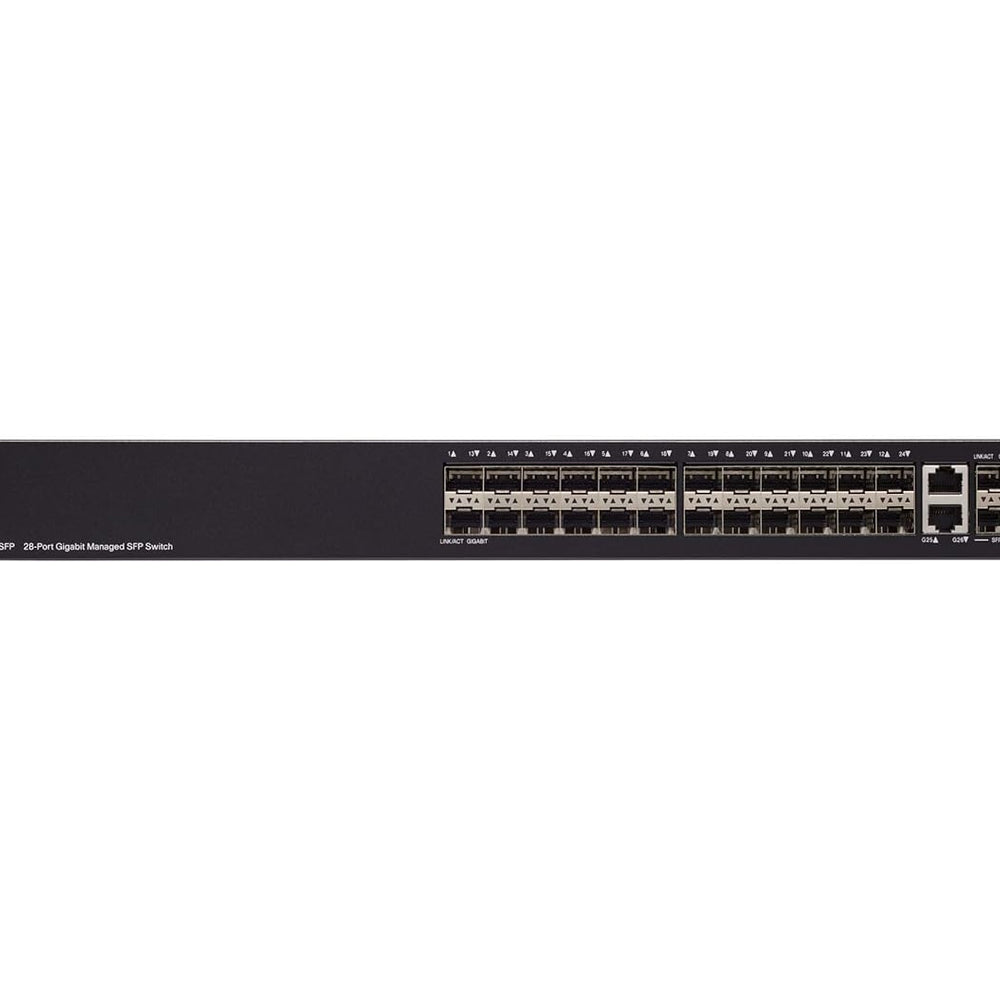 SG350-28MP - Cisco 350 Series Managed Switches, 24 10/100/1000 ports (24 PoE+ ports with 382W power budget), 2 Gigabit copper/SFP combo + 2 SFP ports