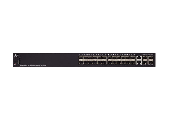 G350-28SFP - Cisco 350 Series Managed Switches, 24 SFP Gigabit slots, 2 Gigabit copper/SFP combo Networking Switches JS Bazar