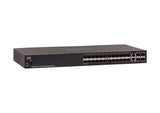 SG350-28P - Cisco 350 Series Managed Switches, 24 10/100/1000 ports (24 PoE ports with 195W power budget), 2 Gigabit copper/SFP combo + 2 SFP ports Networking Switches JS Bazar