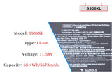 SS06XL Laptop Battery for HP Elite Dragonfly G3 G4 Series SS06068XL M73476-005 M73478-005 M73478-006 M64310-AC1 M64310-271 M75024-271 HSTNN-OB2M TPN-DB0O 11.58V 68.4Wh 5673mAh Laptop Batteries JS Bazar