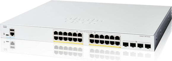Cisco Catalyst 1200-24FP-4X Smart Switch, 24 Port GE, Full PoE, 4x10GE SFP+ Networking Switches JS Bazar